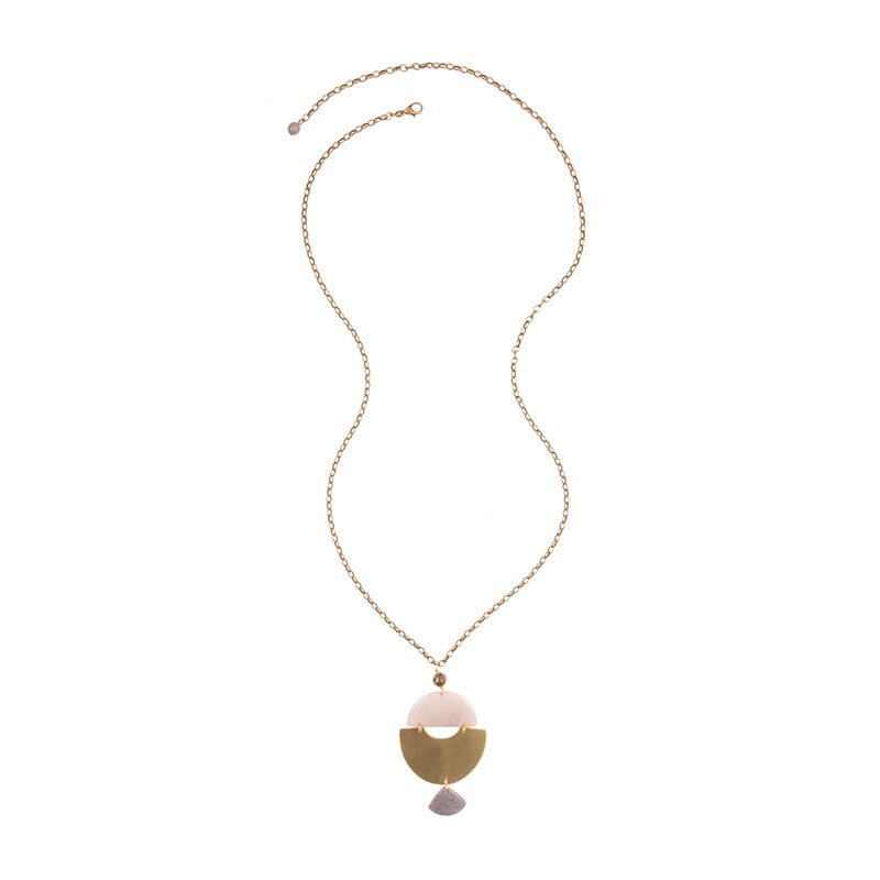 Tigre Necklace - Silver Gray