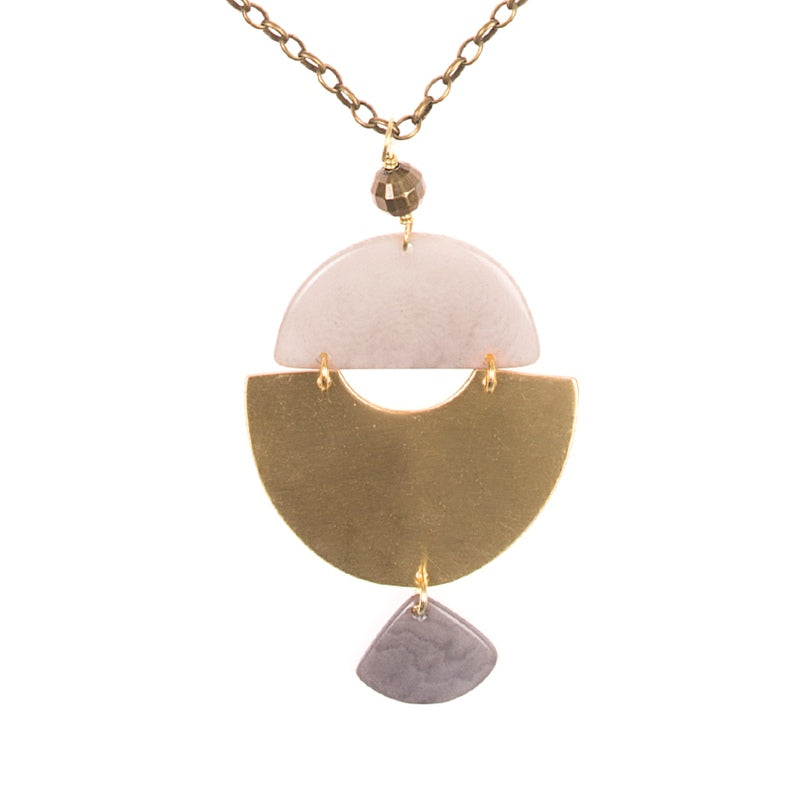 Tigre Necklace - Silver Gray