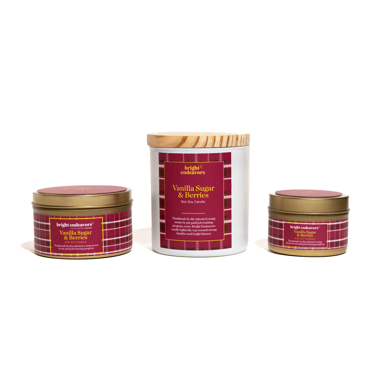 Vanilla Sugar & Berries Soy Candle 4 oz