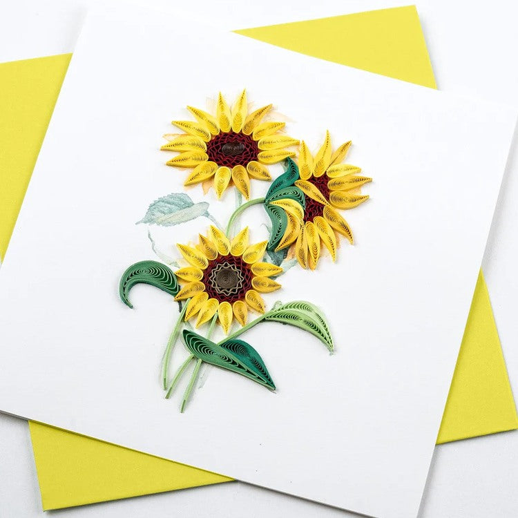 Wild Sunflowers Quilling Card 2
