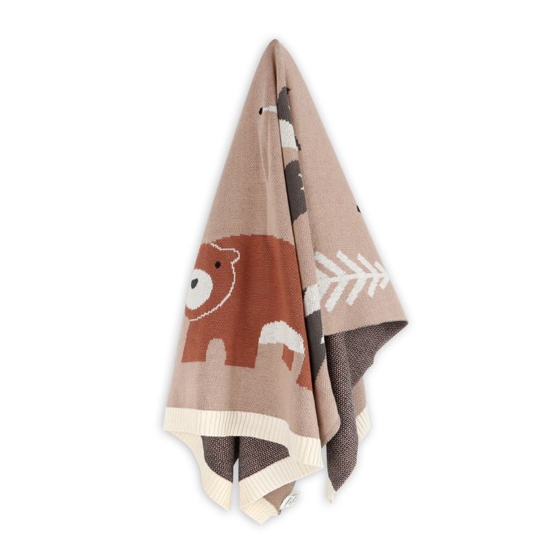 Woodland Bear Baby Blanket