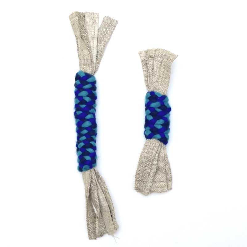 Wool & Hemp Dog Toy Blue:Turquoise