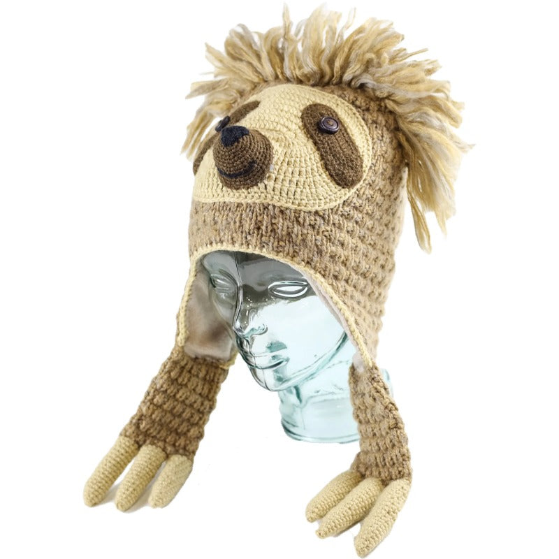 adult animal hat sloth