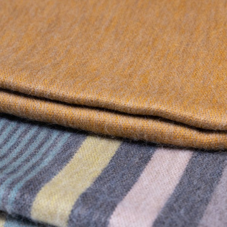 brushed alpaca throw gold rush 2