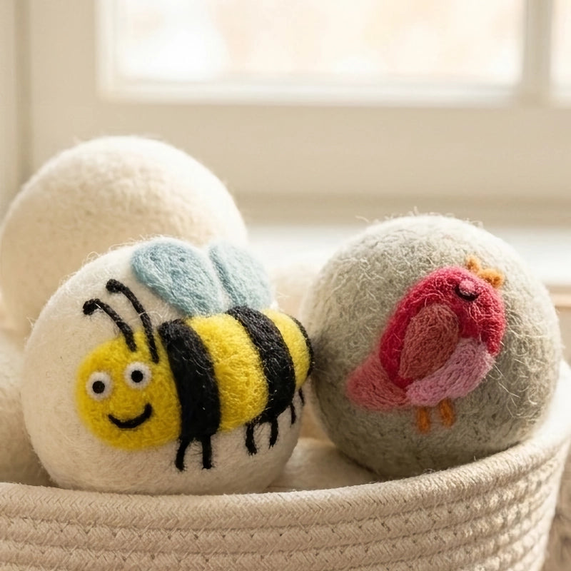 Eco Wool Dryer Ball - Red Bird