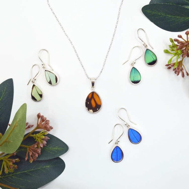 Monarch Butterfly Wing Necklace
