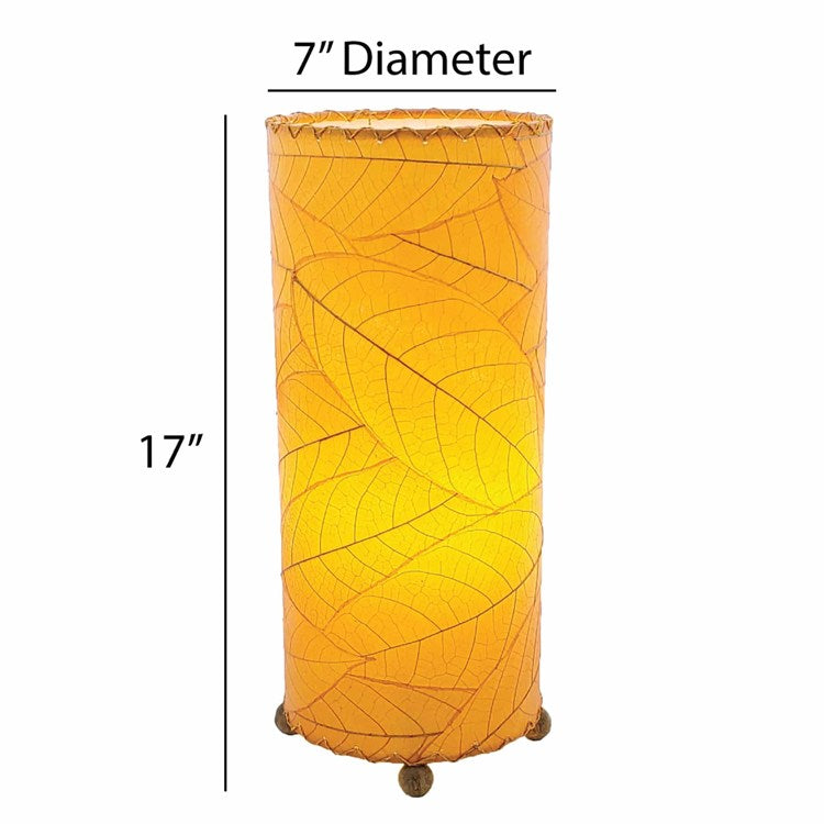 cocoa leaf table lamp orange size