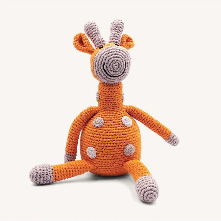 crocheted giraffe rattle
