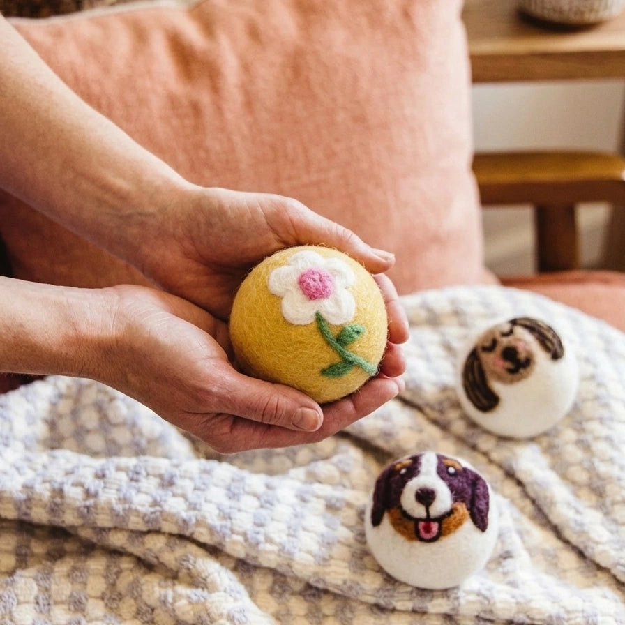 Eco Wool Dryer Ball - Daisy