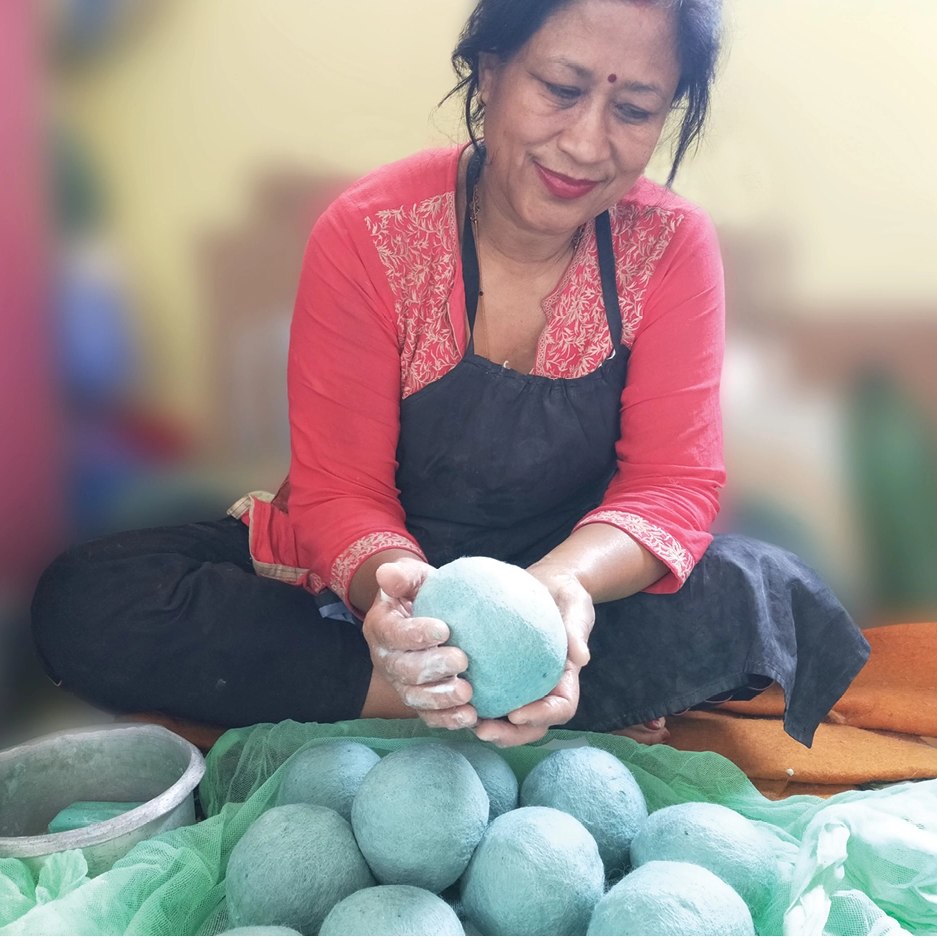 Eco Wool Dryer Ball - Sun