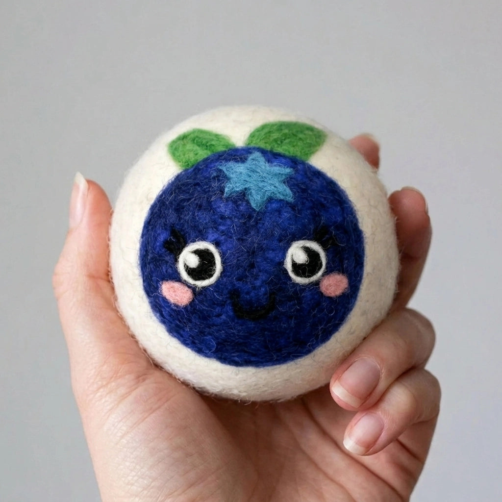 Eco Wool Dryer Ball - Blueberry