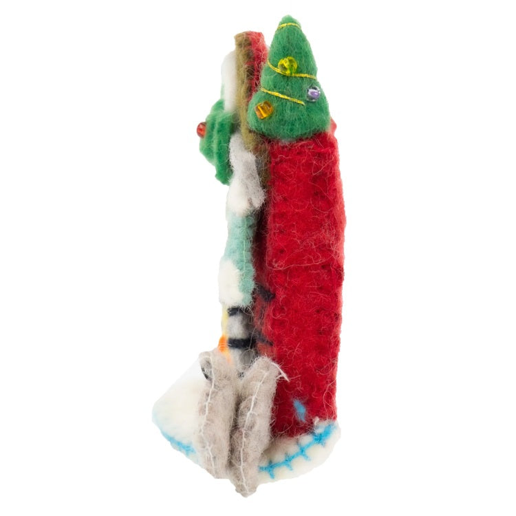 felt night before christmas ornament 2