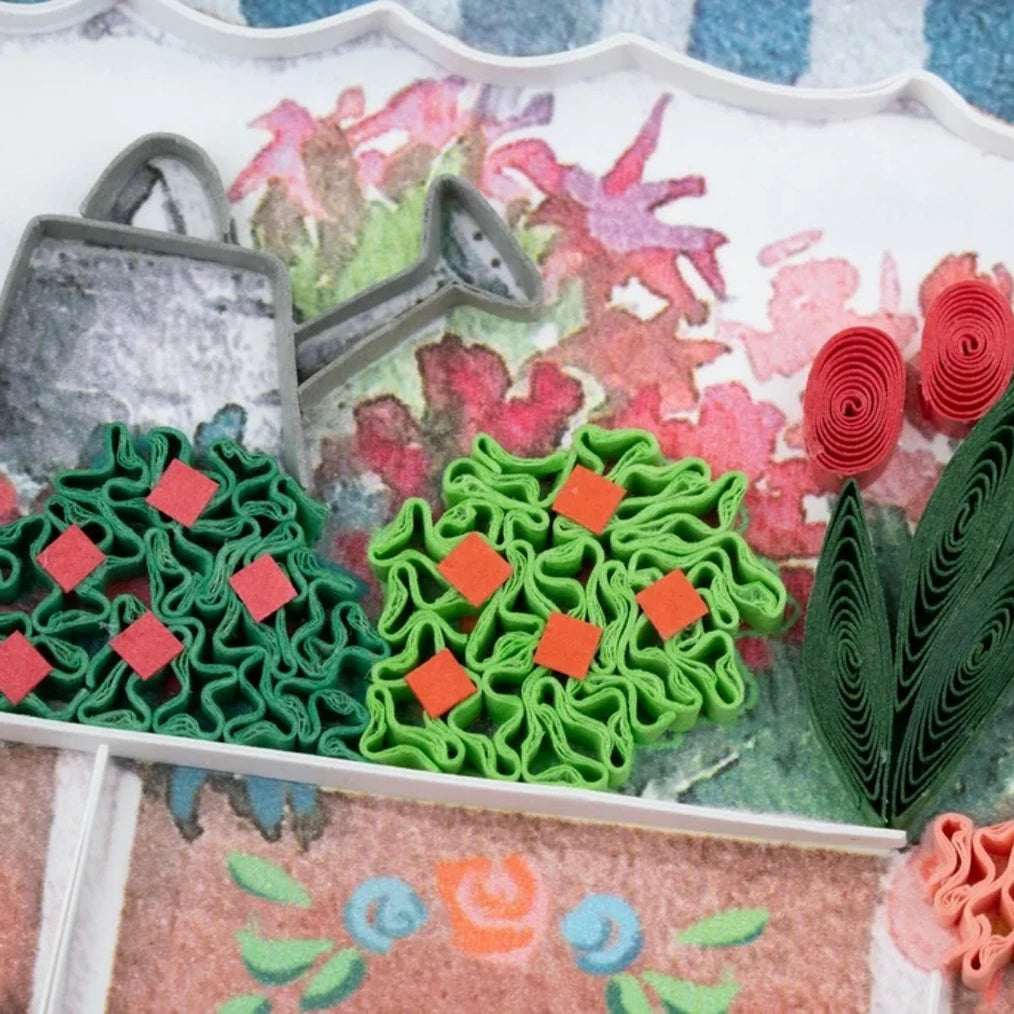 Flower Cart Quilling Card