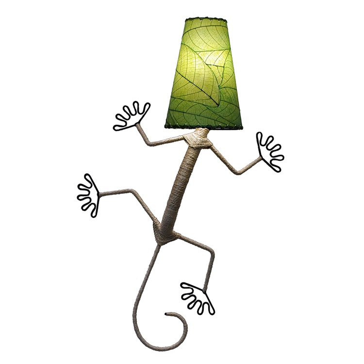 gecko leaf lamp green
