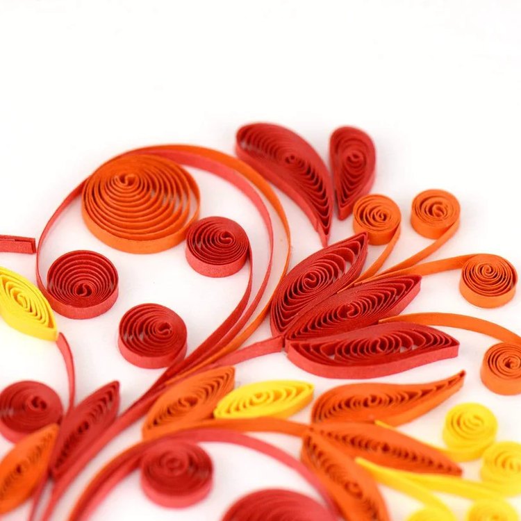 heart quilling card detail 1