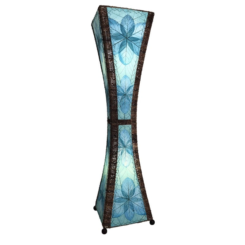 hourglass large lamp blue new