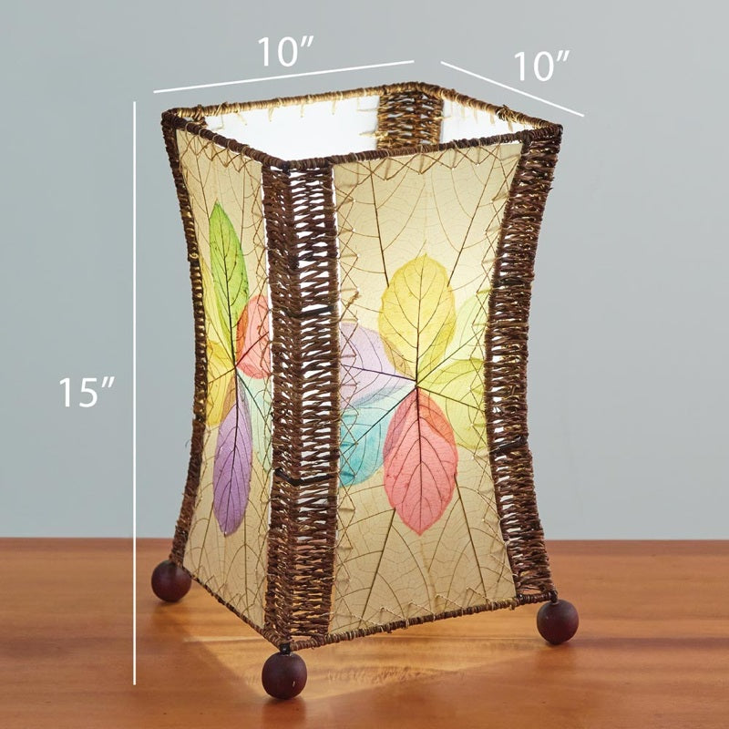 hourglass leaf table lamp dimensions