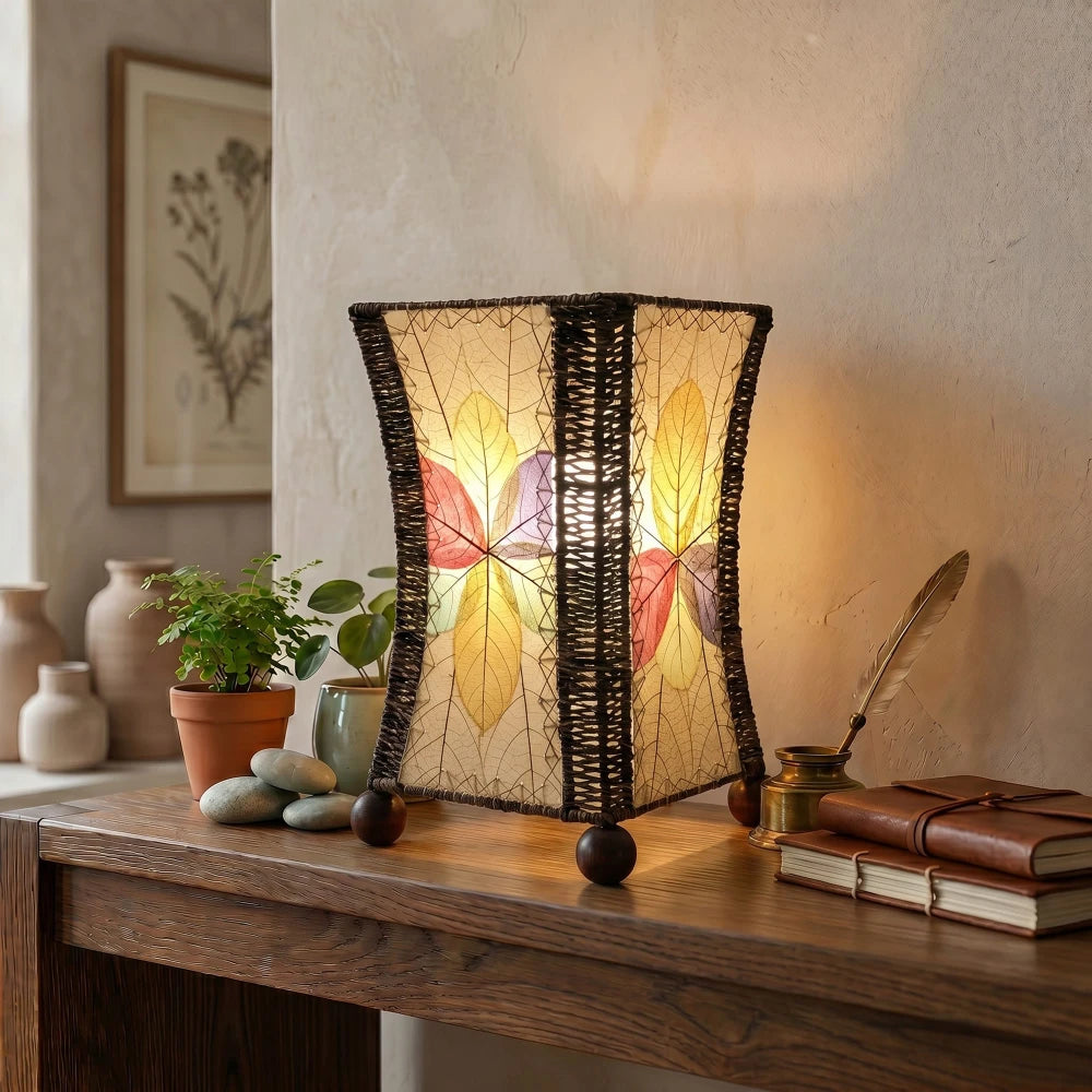 Hourglass Leaf Lamp - Multi - est. ship 5/2026