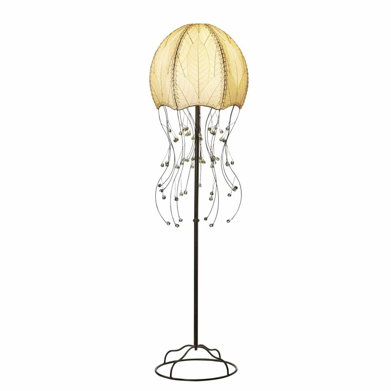 Jellyfish Floor Leaf Lamp - Natural
