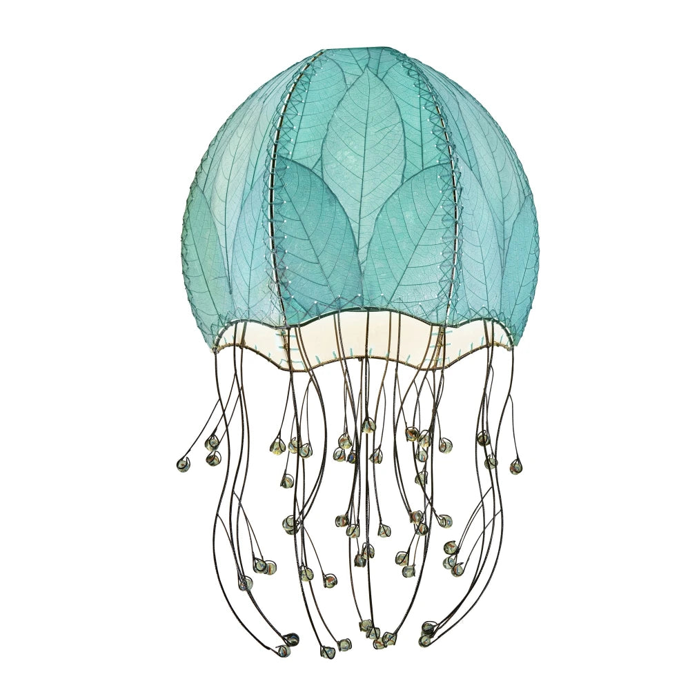Jellyfish Pendant Leaf Lamp - Blue - est. ship 6/2026