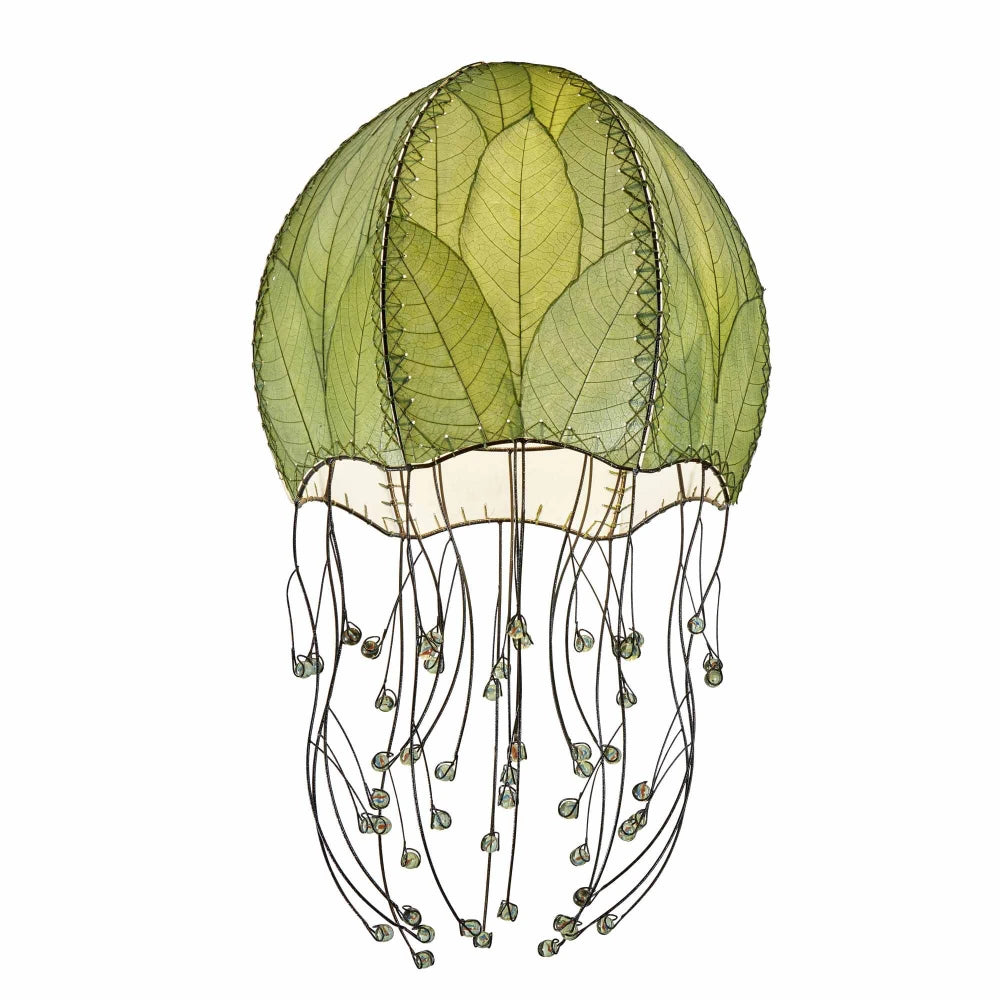 Jellyfish Pendant Leaf Lamp - Green - est. ship 6/2026