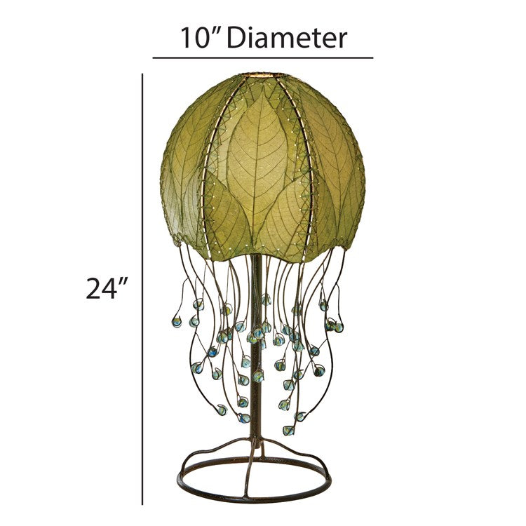 jellyfish table lamp green styled 1