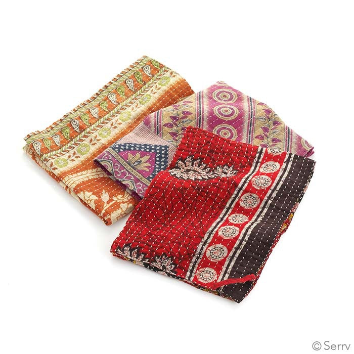 kantha dish towel set