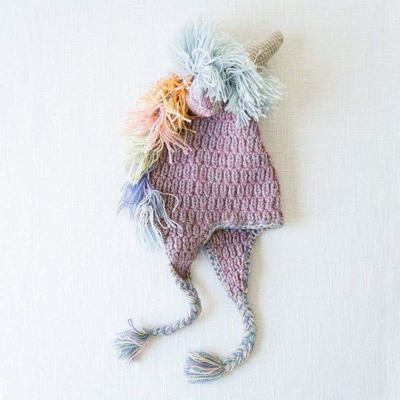 kids animal hat unicorn pastel white bkgd