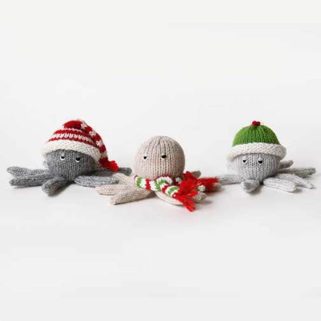 knit octopus ornament