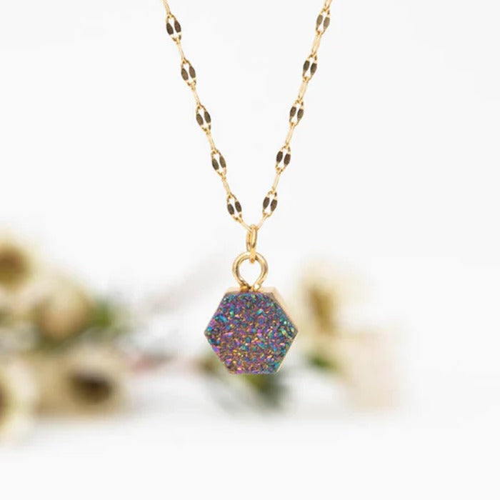 let the light in druzy necklace new
