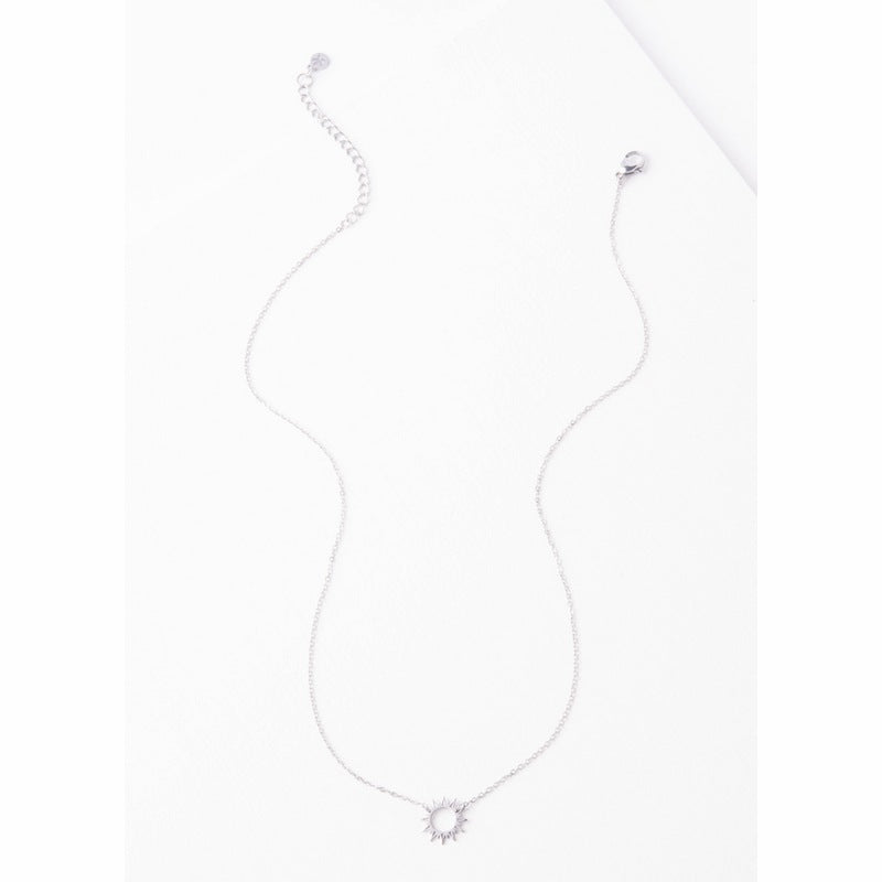 mallory sun silver necklace 1
