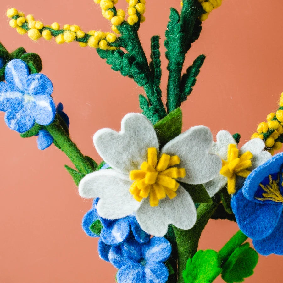 Misty Meadow Felt Flower Bouquet