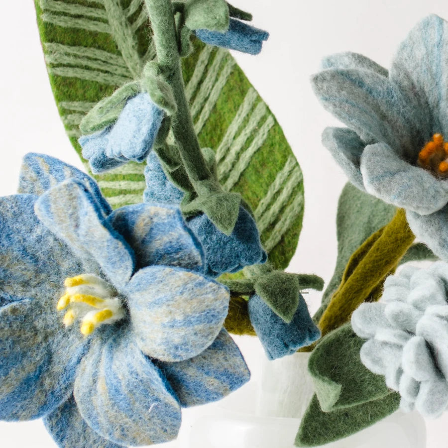 Morning Dew Felt Flower Bouquet