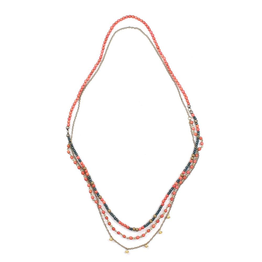 Mykonos Necklace - Apricot