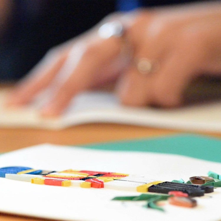 nutcracker quilling card 1