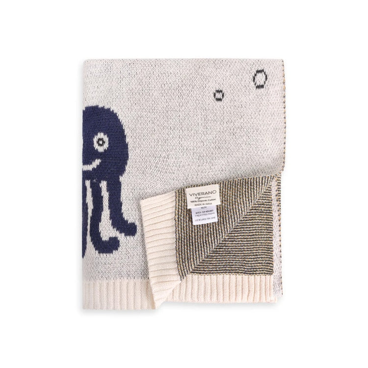 ocean life baby blanket 2