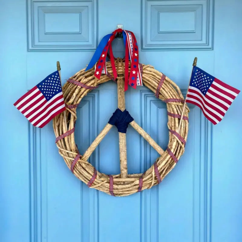 Handmade Vine Peace Wreath