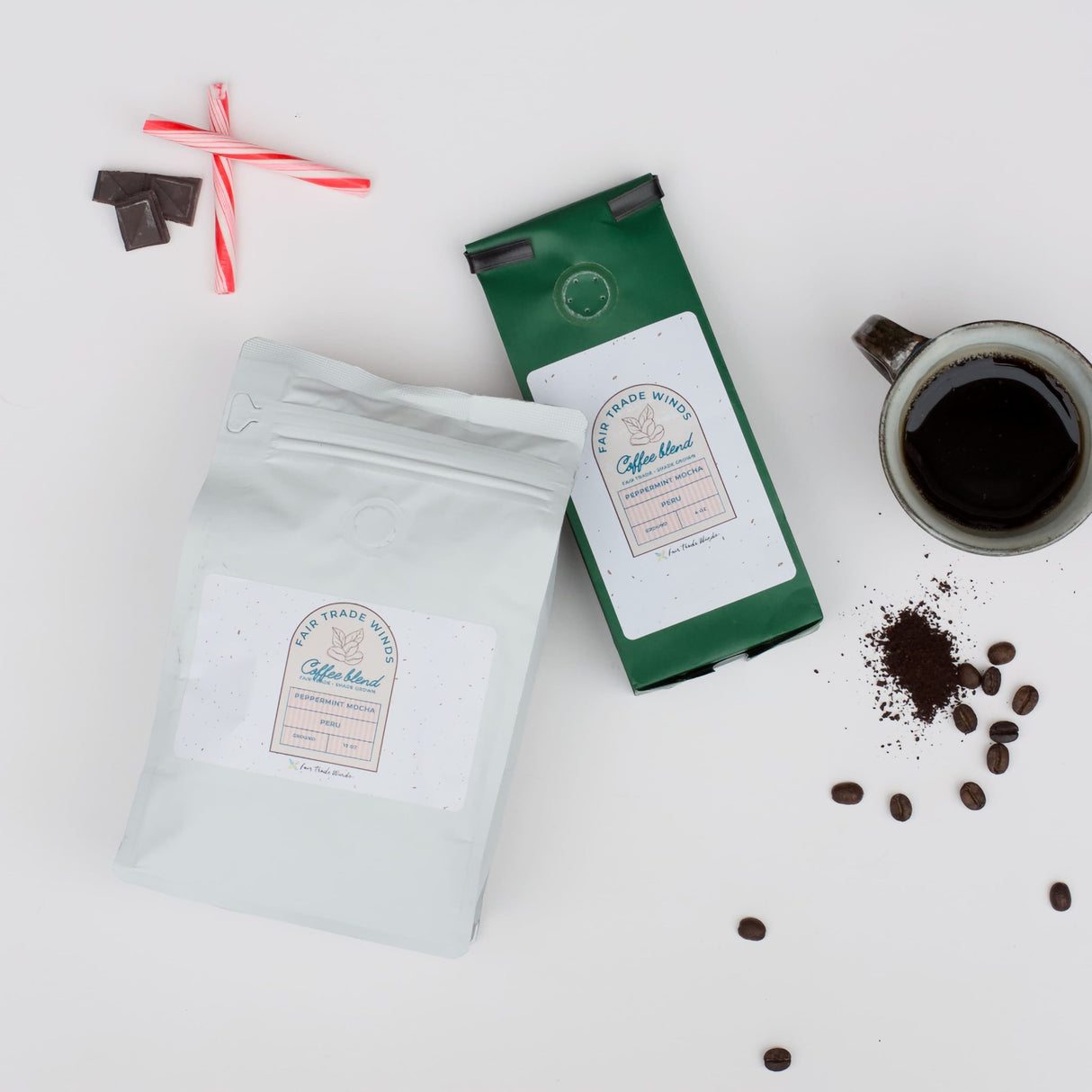 Peppermint Mocha 10 oz Coffee Ground