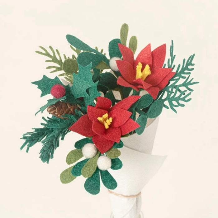 petite winter felt bouquet