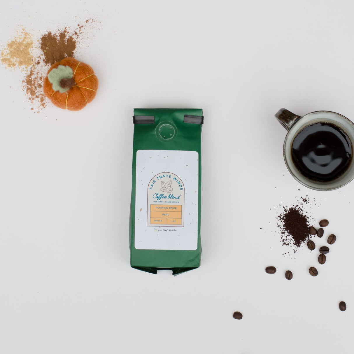 Pumpkin Spice 4 oz Coffee Ground