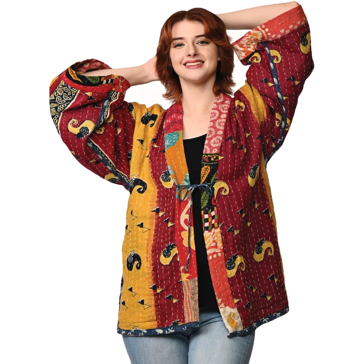 reversible kantha kimono jacket other 1