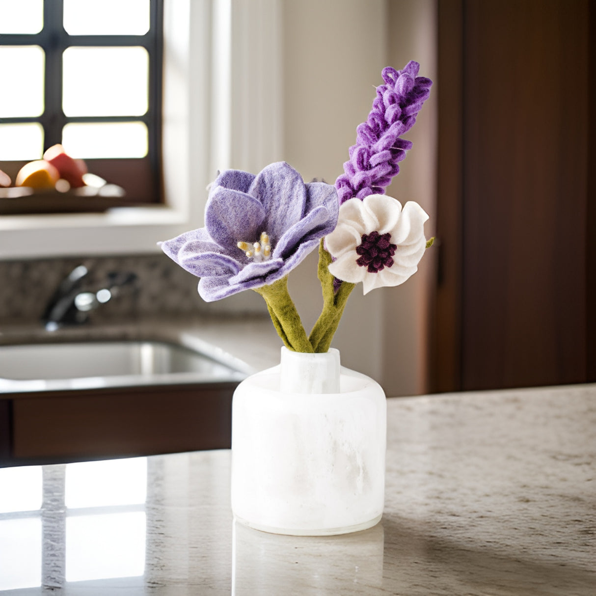 spring blossoms felt flower bouquet styled new