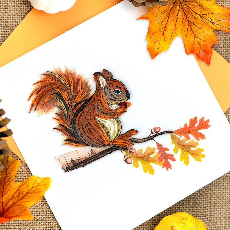 squirrel-quilling-card