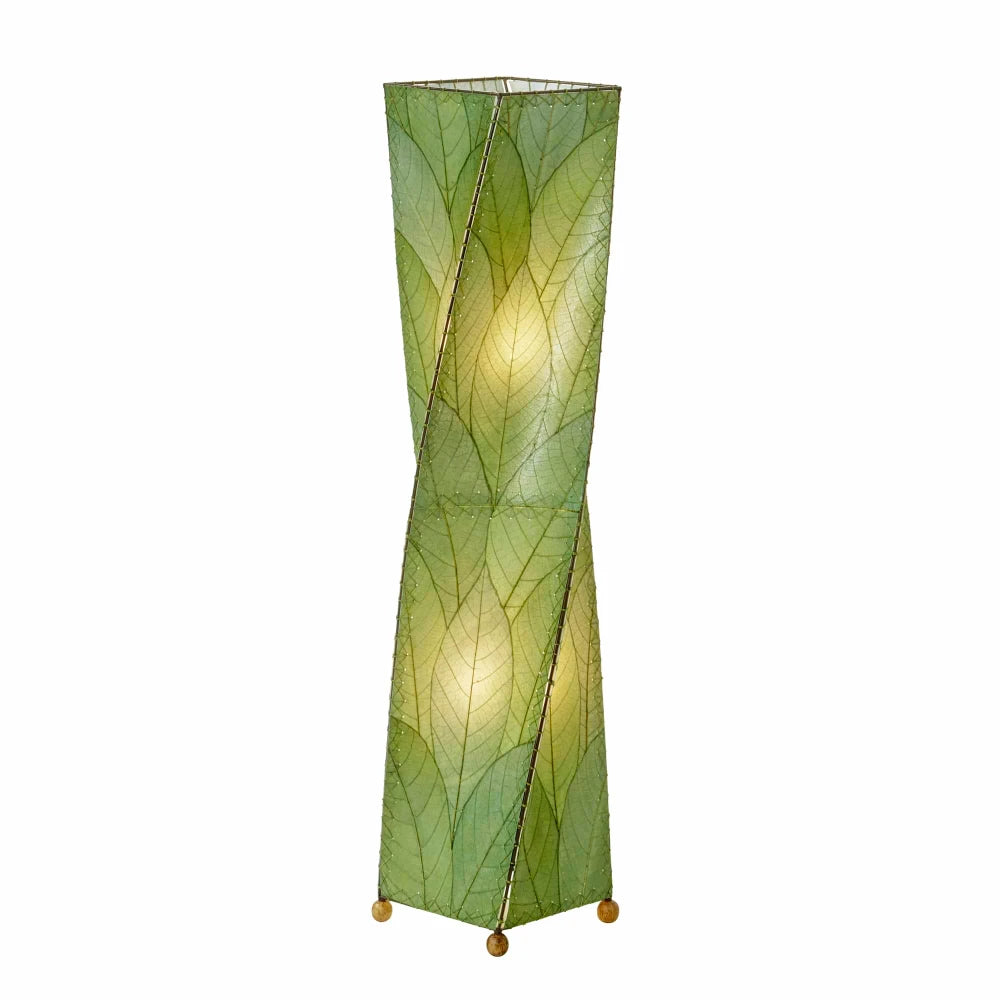 Large Twist Floor Leaf Lamp - Green - est. ship 5/2026
