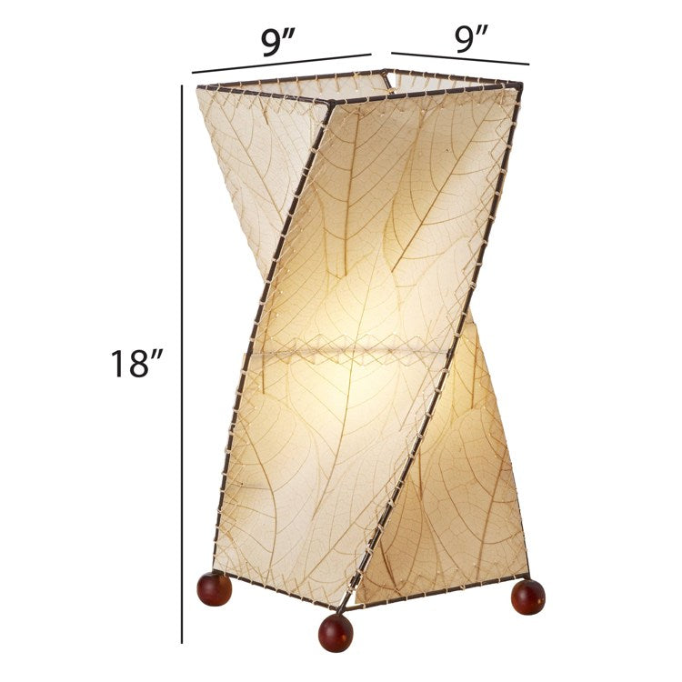 twist table lamp natural size