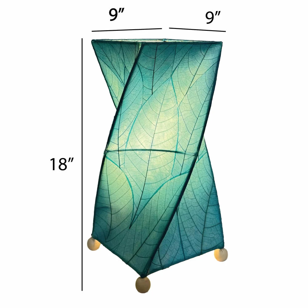 Twist Table Leaf Lamp - Blue