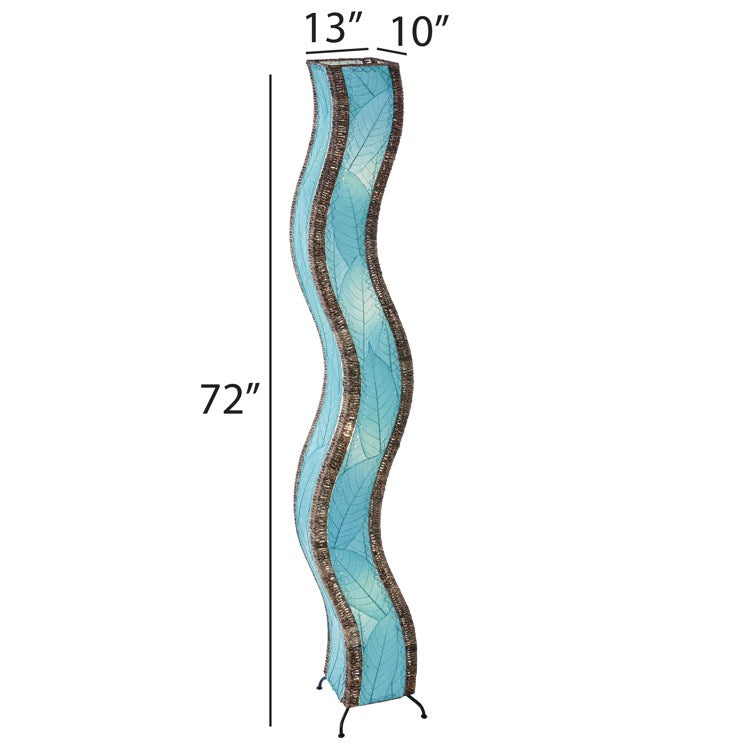wave giant floor lamp blue size