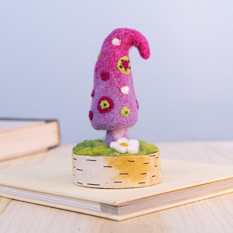 woodland felt mushroom purple styled