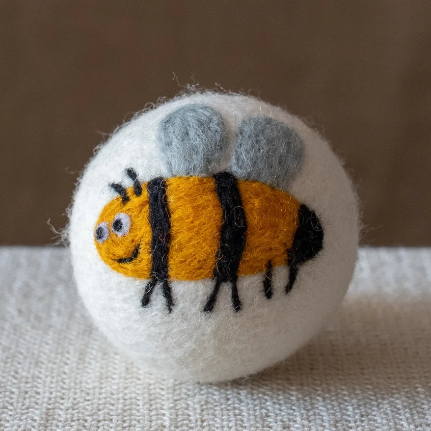 Eco Wool Dryer Ball - Bee