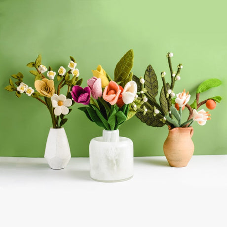 benefits of felt flowers versus fresh flowers comparison